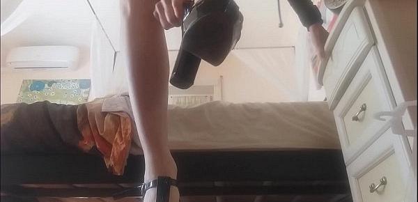  Do you like my shoes which do you prefer, my dear I know you want to be under my heels